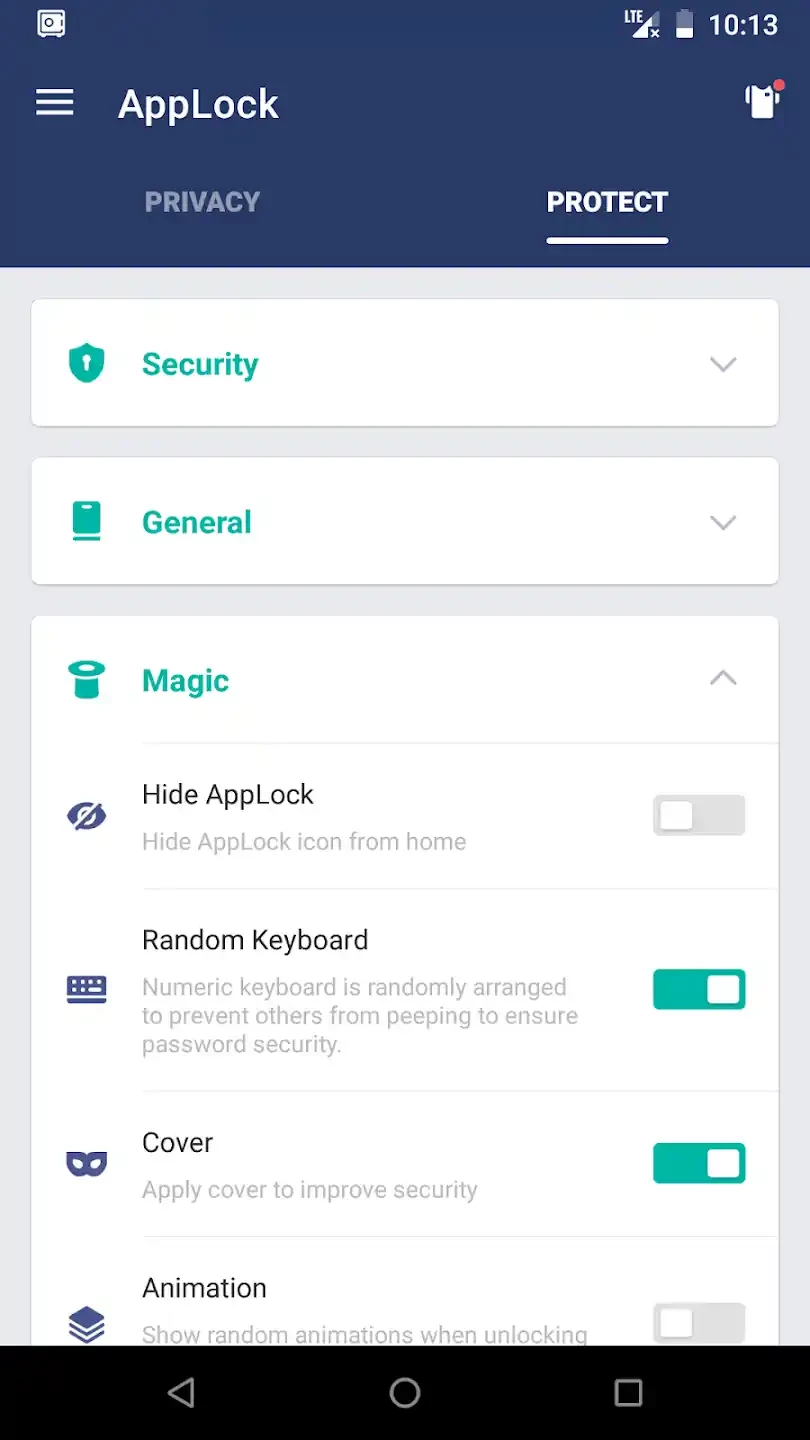 AppLock — captura de tela 5